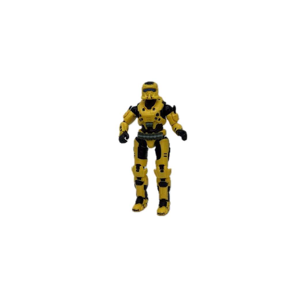 Halo Infinite Spartan Gungnir Action Figure, Yellow Armor, 4" Jazwares Loose